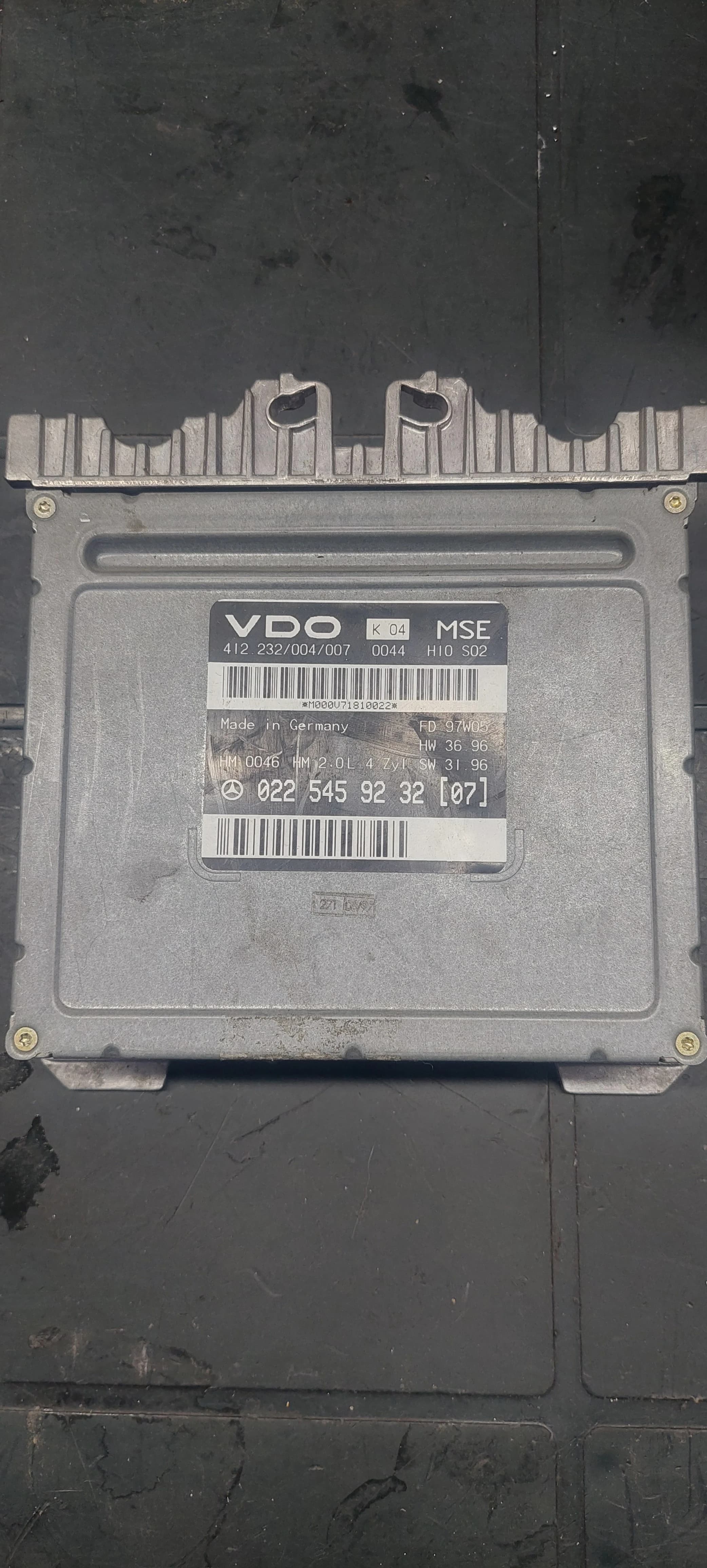 Mercedes-Benz VDO MSE Motor Beyni ECU 0225459232