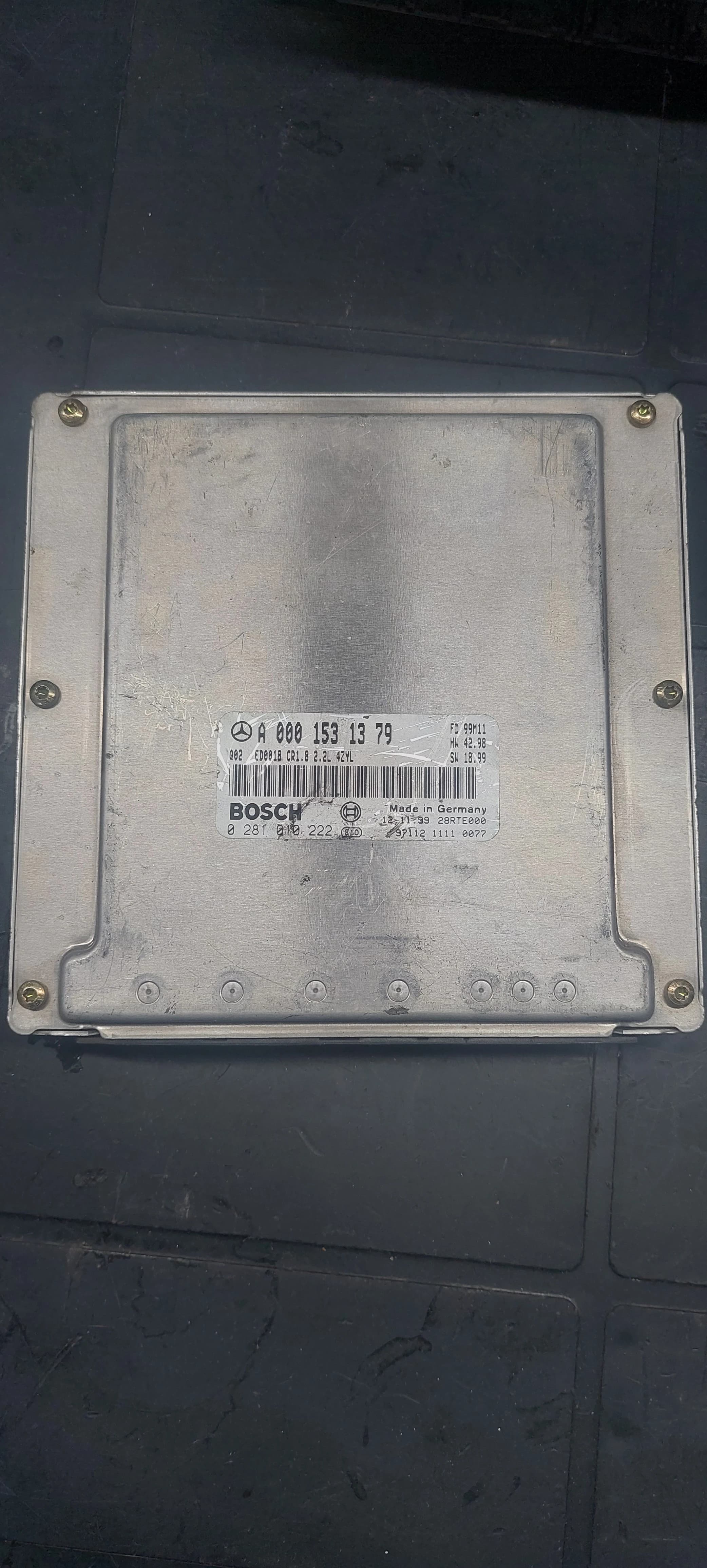 Mercedes-Benz 2.2 CDI Motor Beyni ECU A0001531379 Bosch 0281010222