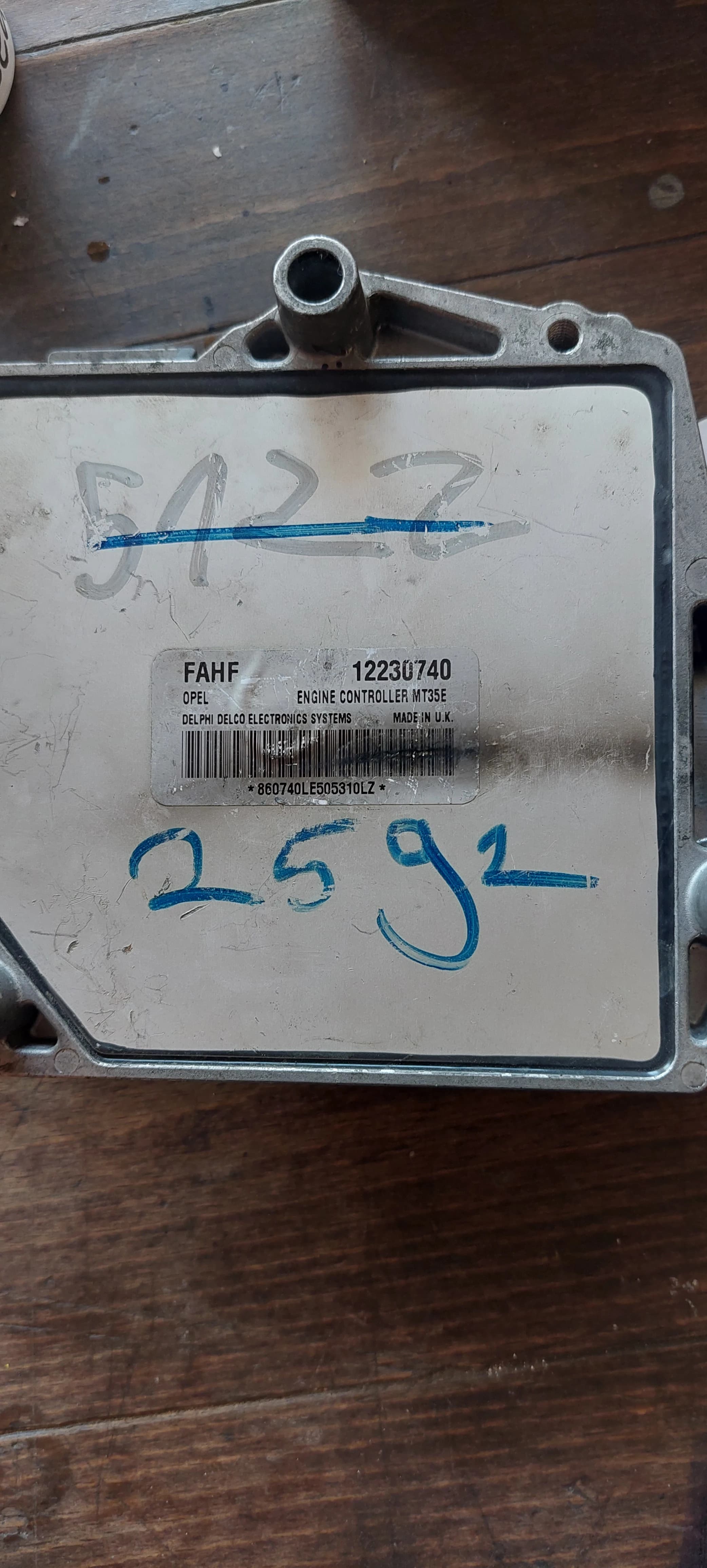 Opel Astra H Zafira B Motor Beyni ECU Delphi MT35E 12230740
